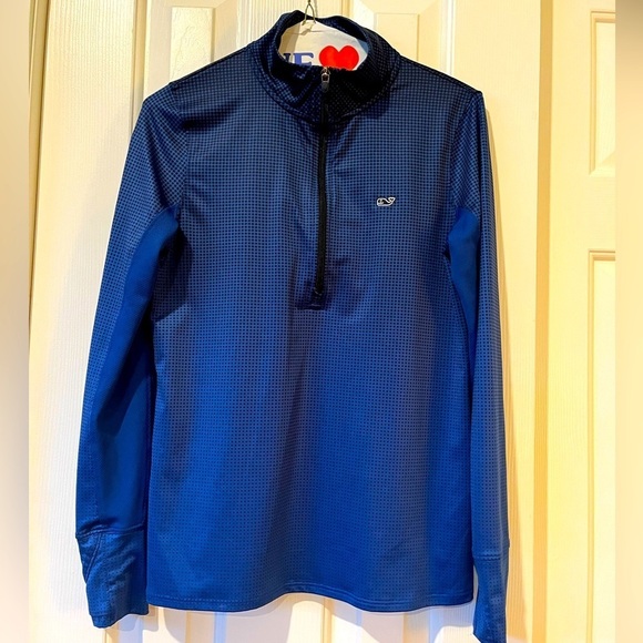 Vineyard Vines Tops - XS Vineyard Vines performance quarter zip in blue/black